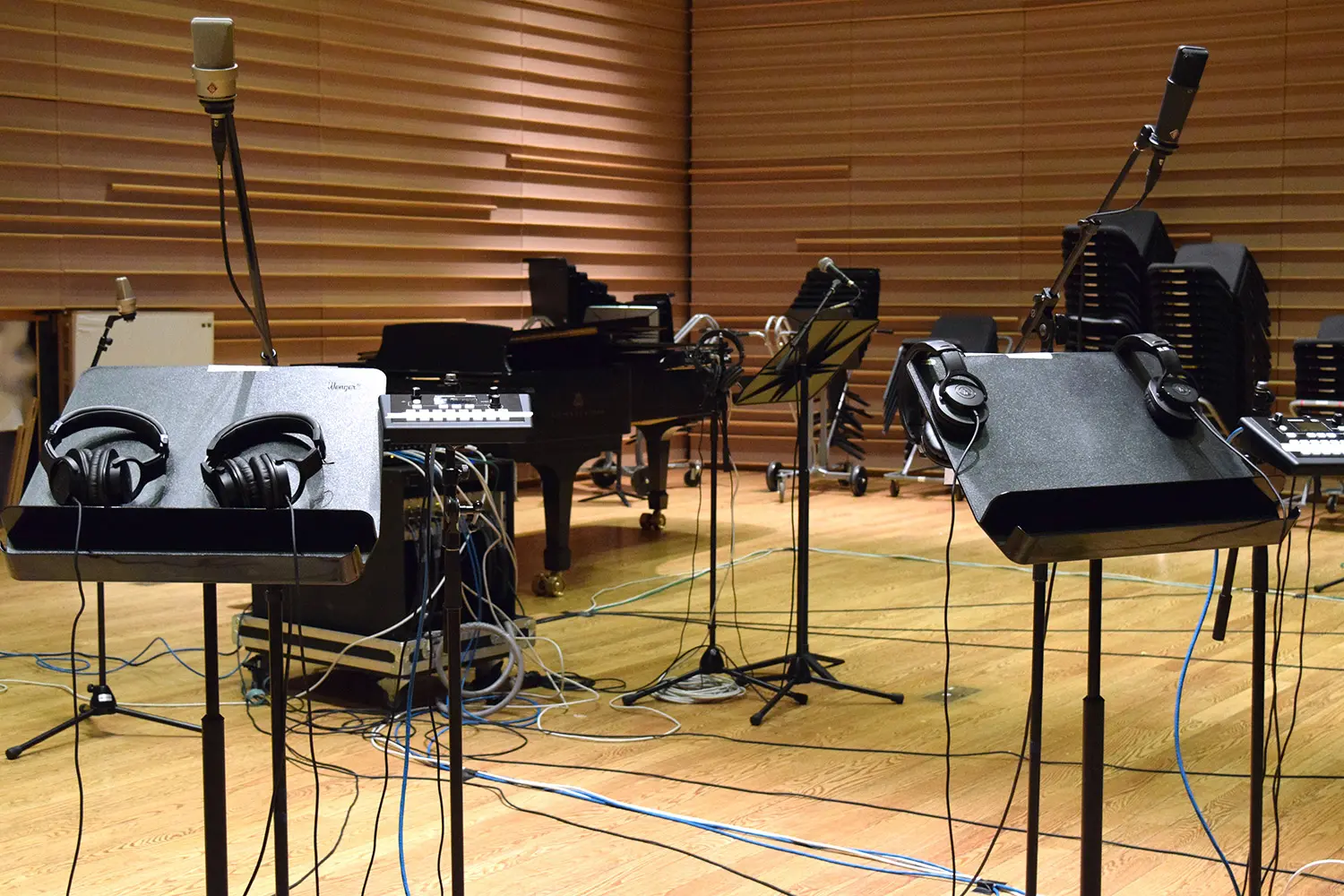 Recording session in Benzaquen Hall